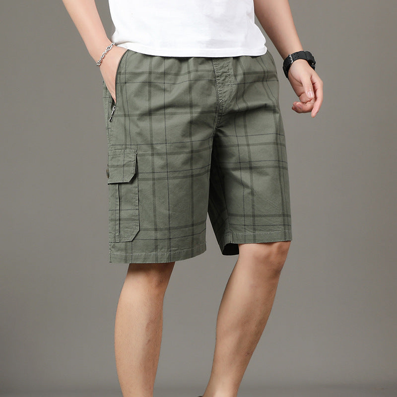 Casual Shorts Men's Summer Thin Army Green