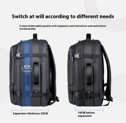 Just Arrived at Buy Center: Waterproof Derm Capacity Scalable Travel Bag Multi-functional Computer Backpack