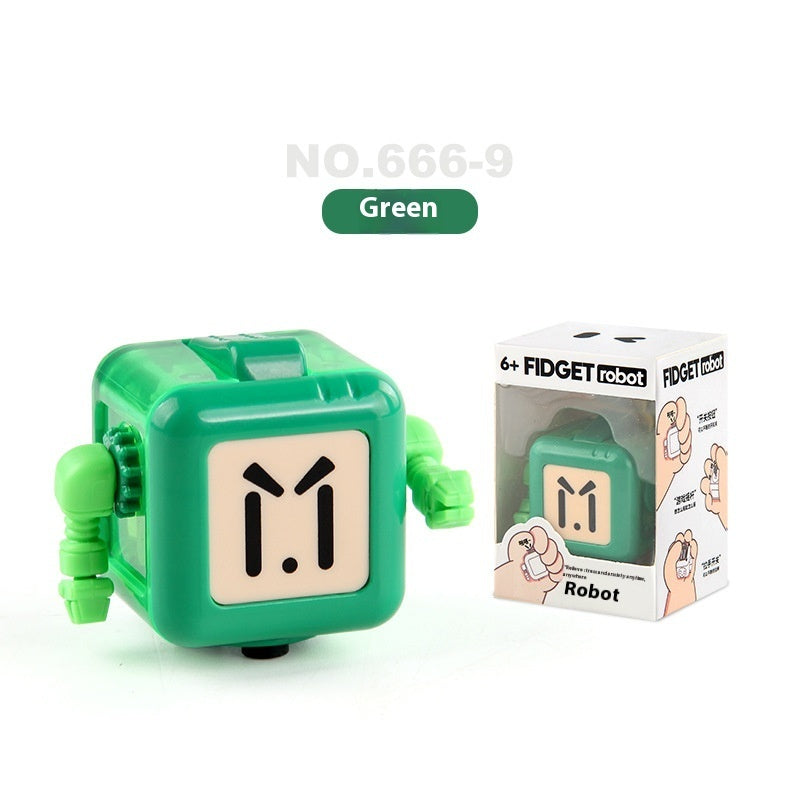 Fresh Arrivals at Buy Center: Pressure Reduction Toy Robot Compressed Decompression Toy Green Eyes Closed 43g