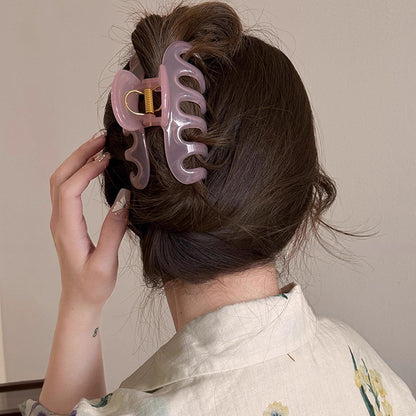 Nouvelles grandes barrettes à clip géométriques en forme de requin