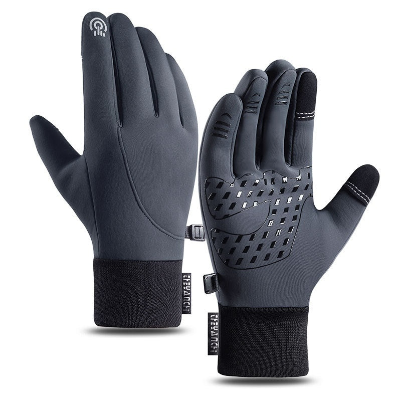 Guantes de ciclismo Otoño e invierno Deportes al aire libre Impermeable Pantalla táctil