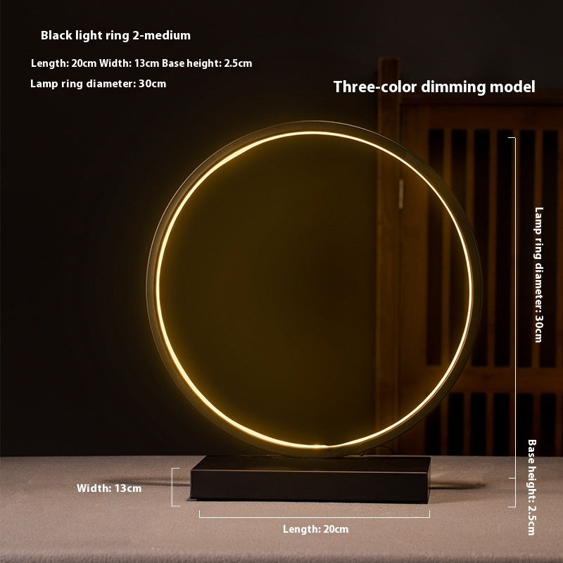 Fresh Arrivals at Buy Center: New Chinese Style Creative Zen Decoration Home Backflow Incense Living Room LED Lamp Ring B 30cm