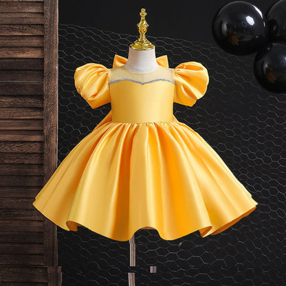 Newly Released at Buy Center: Girl's Gown-year-old Bow Princess Dress