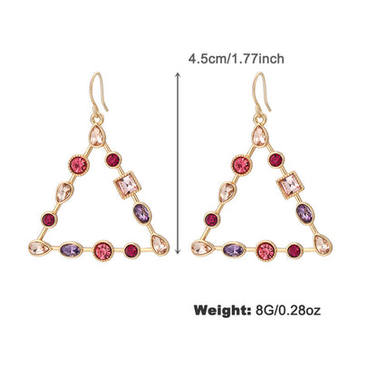 Buy Center Special-Fashion Colorful Rhinestone Special-shaped Earrings NCE05353color