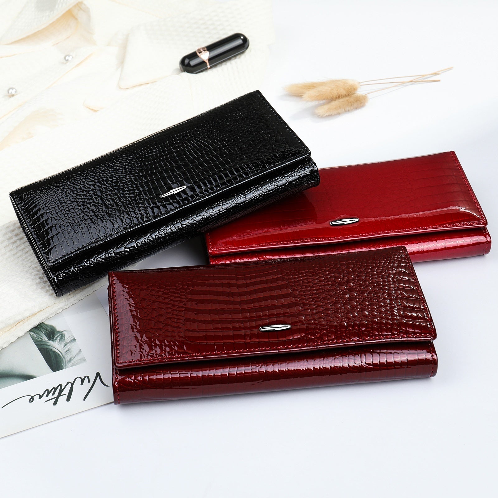 Women's Long Genuine Leather Cowhide Wallet | Bags & Shoes3 | Buy Center