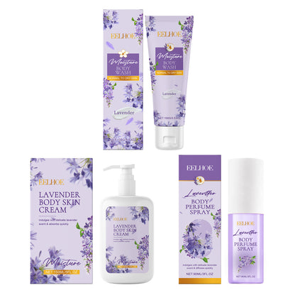 Buy Center Handpicked- Lavender Body Skin Care Set Gentle Moisturizing Skin