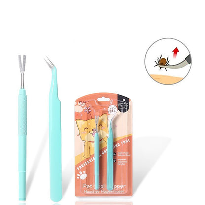 New Pet Stainless Steel Tweezers Tool