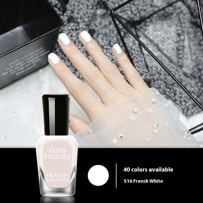 Just Arrived at Buy Center: Water-based Peelable Tearable Nail Polish 8ml 16 French White 8ml