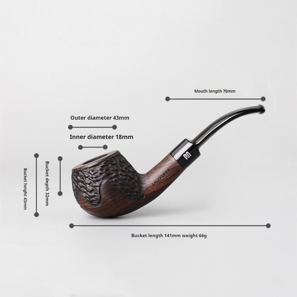 Newly Released at Buy Center: Costustoot Handmade Blackwood Pipe Wooden Smoking Set Pipe Dual-use Carved Ac0027K01