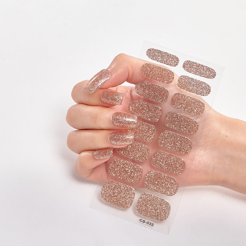 Hot New Items at Buy Center: Solid Color 16 Small Stickers Nail Stickers Simple Nail Stickers CS032