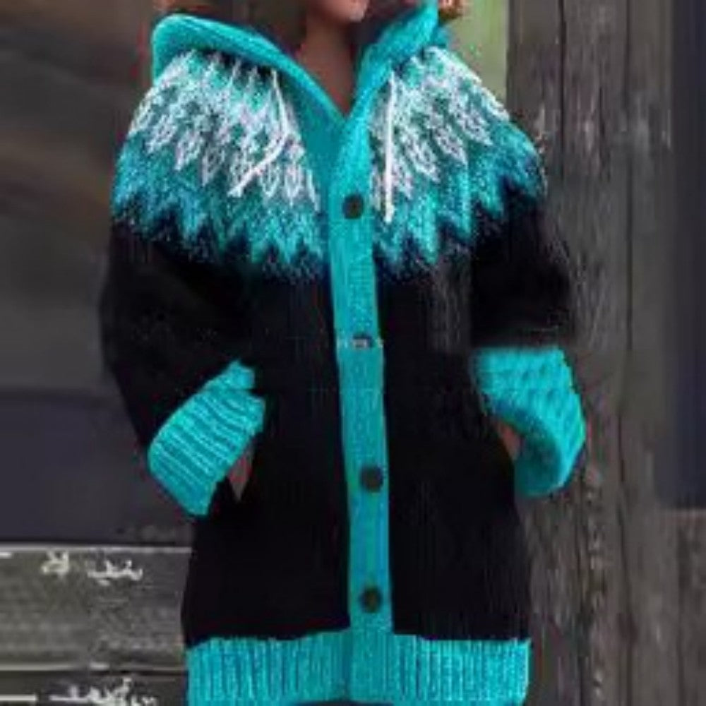 Retro Coat Lazy Hooded Knitted | Women's Clothing2 | Buy Center