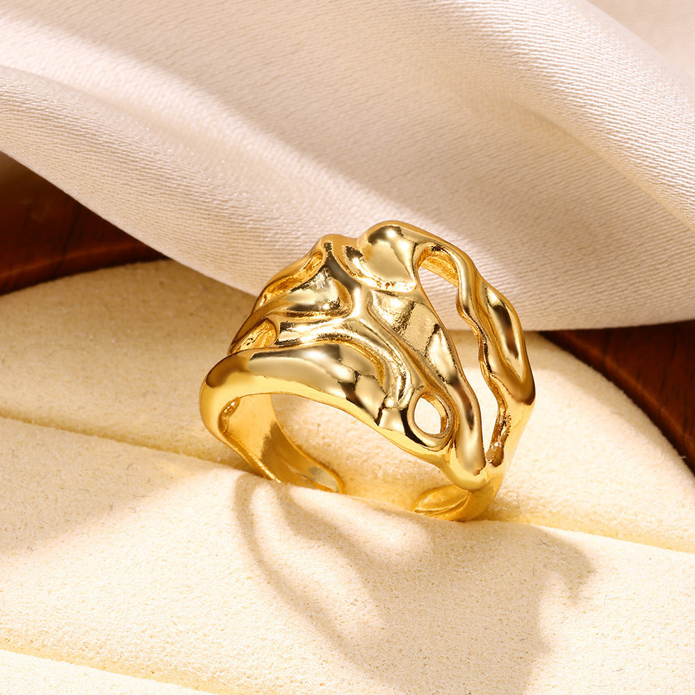 Buy Center Handpicked- Fashion Personality Men And Women Lava Ring