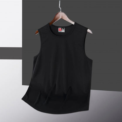 Fresh on the Scene at Buy Center: Wide Shoulder Sleeveless Training Wear Quick-drying Jersey Black