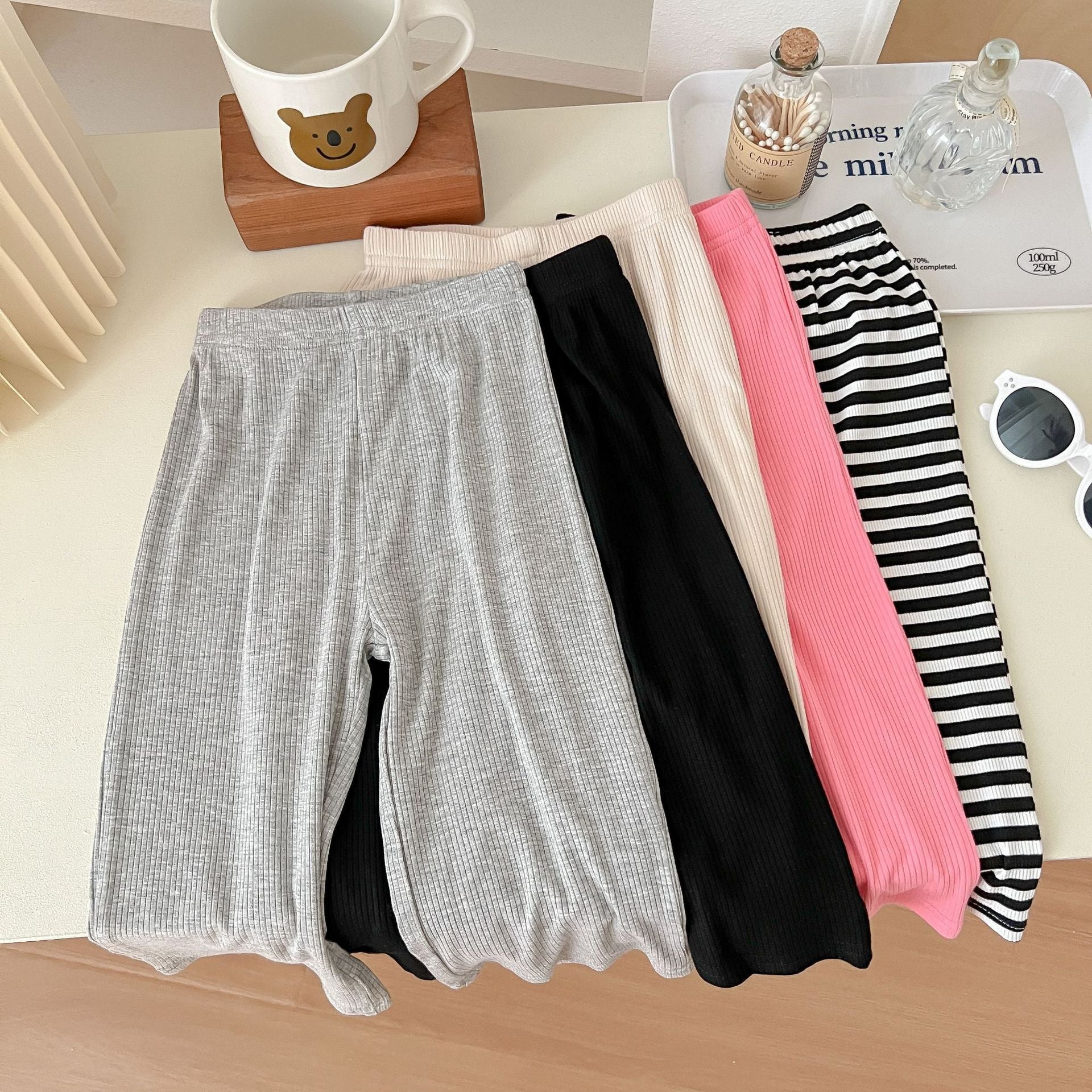 Hot New Items at Buy Center: Spring And Summer Wide-leg Pants Korean Style Fried Street Girl Thin Type Casual Sports Trousers