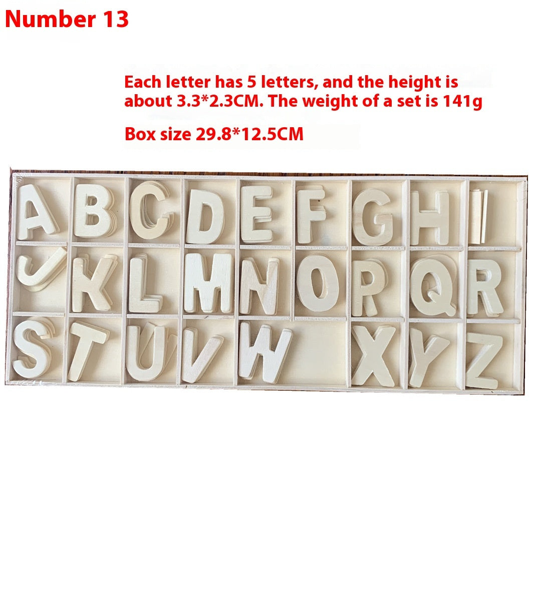 Hot New Items at Buy Center: Boxed English Building Blocks Creative Style Figures Letter Ornaments Toys No 13