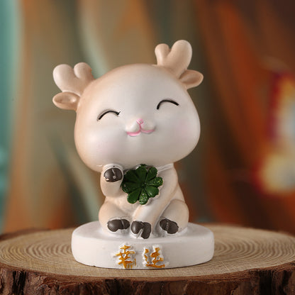 Fresh Arrivals at Buy Center: Chick Animal Resin Craft Table Decorations Furnishings Ornaments One Deer Lucky