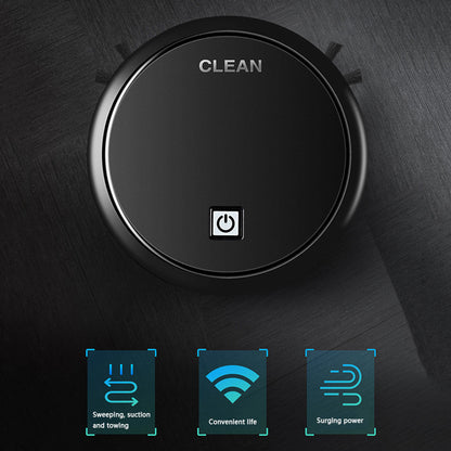 3-in-1 Robot Vacuum Cleaner 1800Pa Multifunctional Smart Floor Cleaner USB Rechargeable Dry Wet Sweeping Vacuum Cleaner