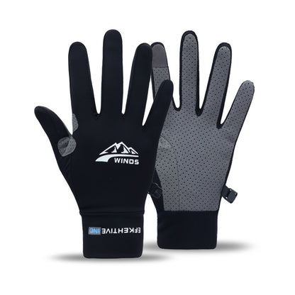 Gants de cyclisme de fitness à demi-doigts, gants de protection solaire respirants pour écran tactile pour hommes et femmes