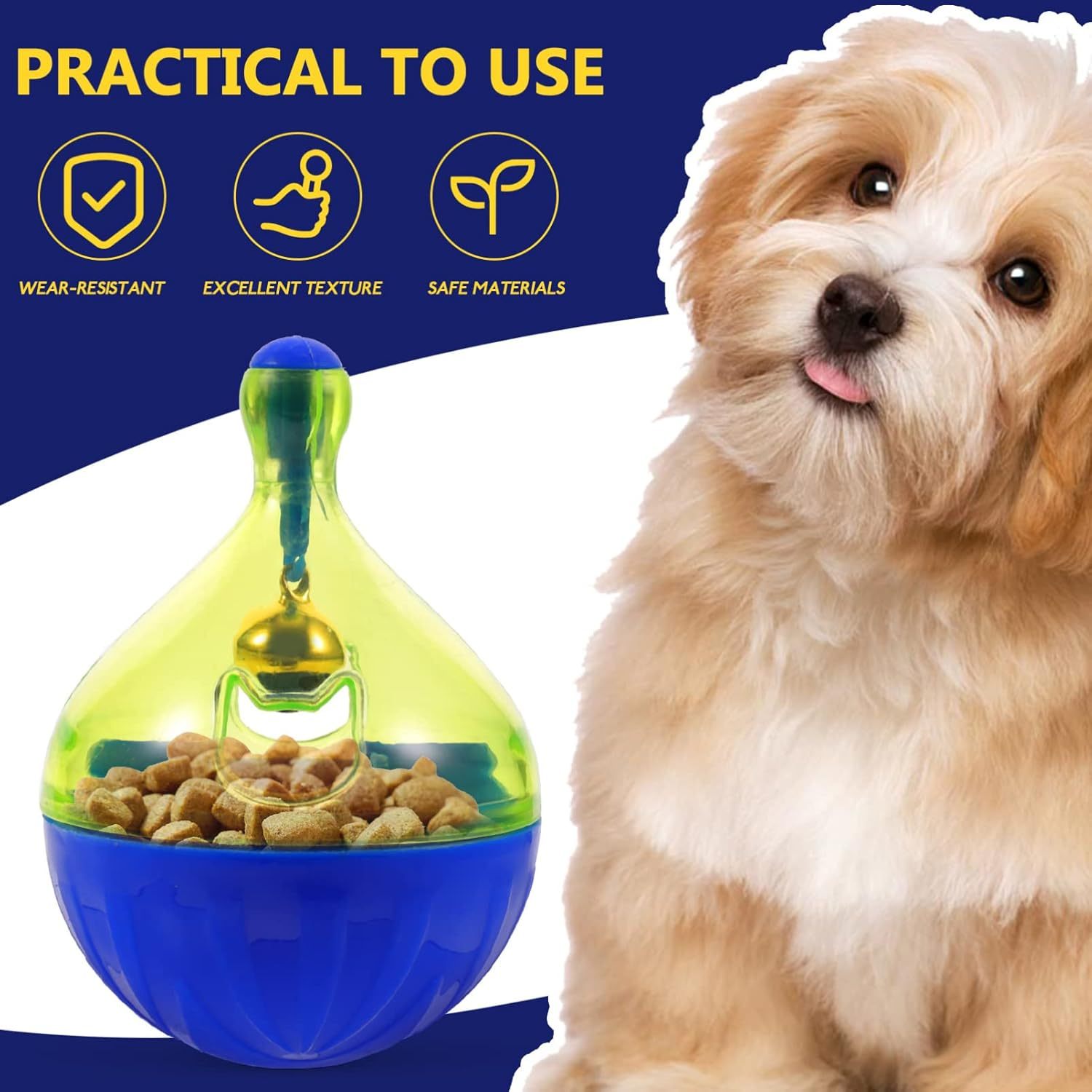 Newly Released at Buy Center: Dog Food Leaker Cat Treats Toy Puppy Treats Cat Treat Dispenser Dog Treat Dispenser Pets Treat Dispenser Dog Treat Ball Dispenser Pet Food Dispenser Interactive Cat Feeder Puzzle