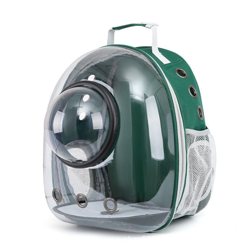 New at Buy Center: Pet Leisure Simple Large Capacity Space Bag Side Opening With Cover Green