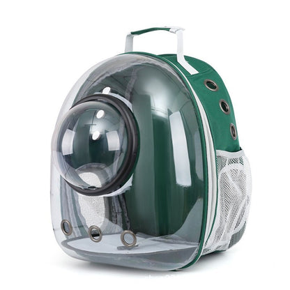 New at Buy Center: Pet Leisure Simple Large Capacity Space Bag Side Opening With Cover Green