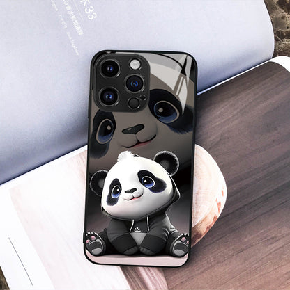 Just Arrived at Buy Center: Panda Phone Case Cute Cartoon National Treasure Glass Hard Case