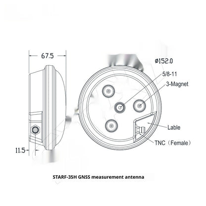 Four Star Full Frequency Measurement Antenna Side Outgoing Line TNC Female Interface Buy Center