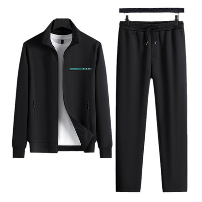 High-end Two-piece Long-sleeved Casual Sports Suit Men Buy Center