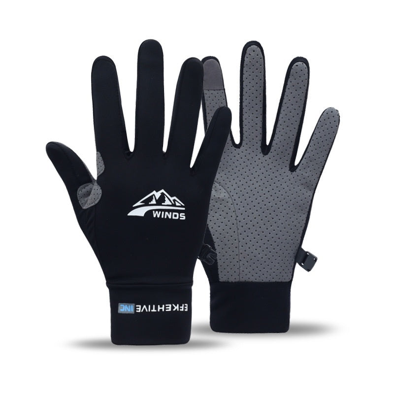 Gants de cyclisme de fitness à demi-doigts, gants de protection solaire respirants pour écran tactile pour hommes et femmes