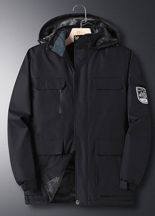 Men's Assault Jacket Fleece-lined Thickened Warm-keeping Cotton Clothing Dad Winter Clothes Coat