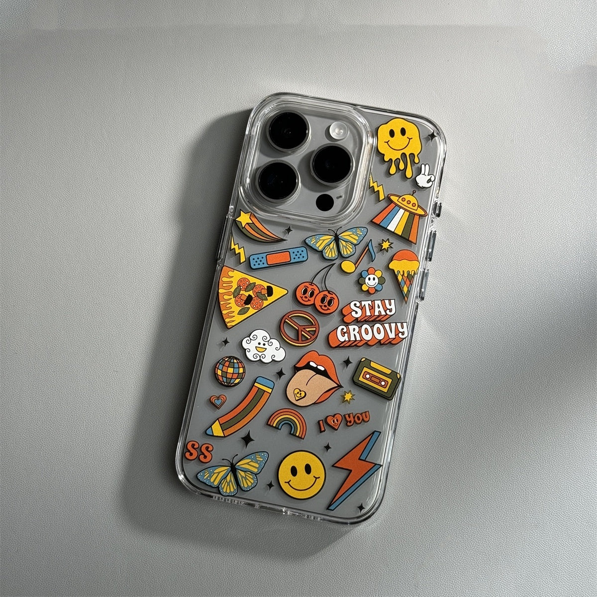 Just Arrived at Buy Center: Cartoon Transparent 15promax Phone Case Soft Shell Anti Drop