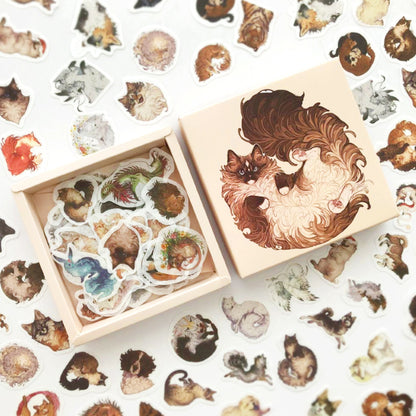 Now Available at Buy Center: 200 Pc Box Set Washi Paper Stickers Stationery Diary Decoration Variety of cute pets