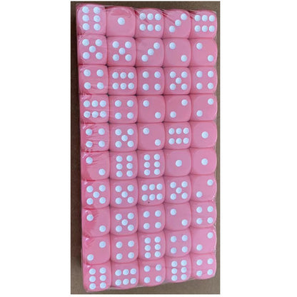 Buy Center Top Rated-In Stock 16mm Acrylic Game Chess Pieces Accessories Chip Wholesale Plastic Dice Solid Pink