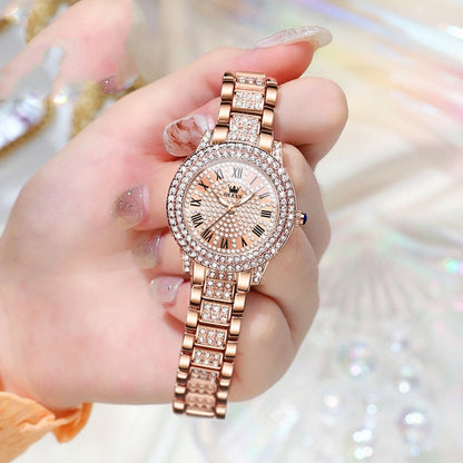 Montre tendance pour femme avec diamants