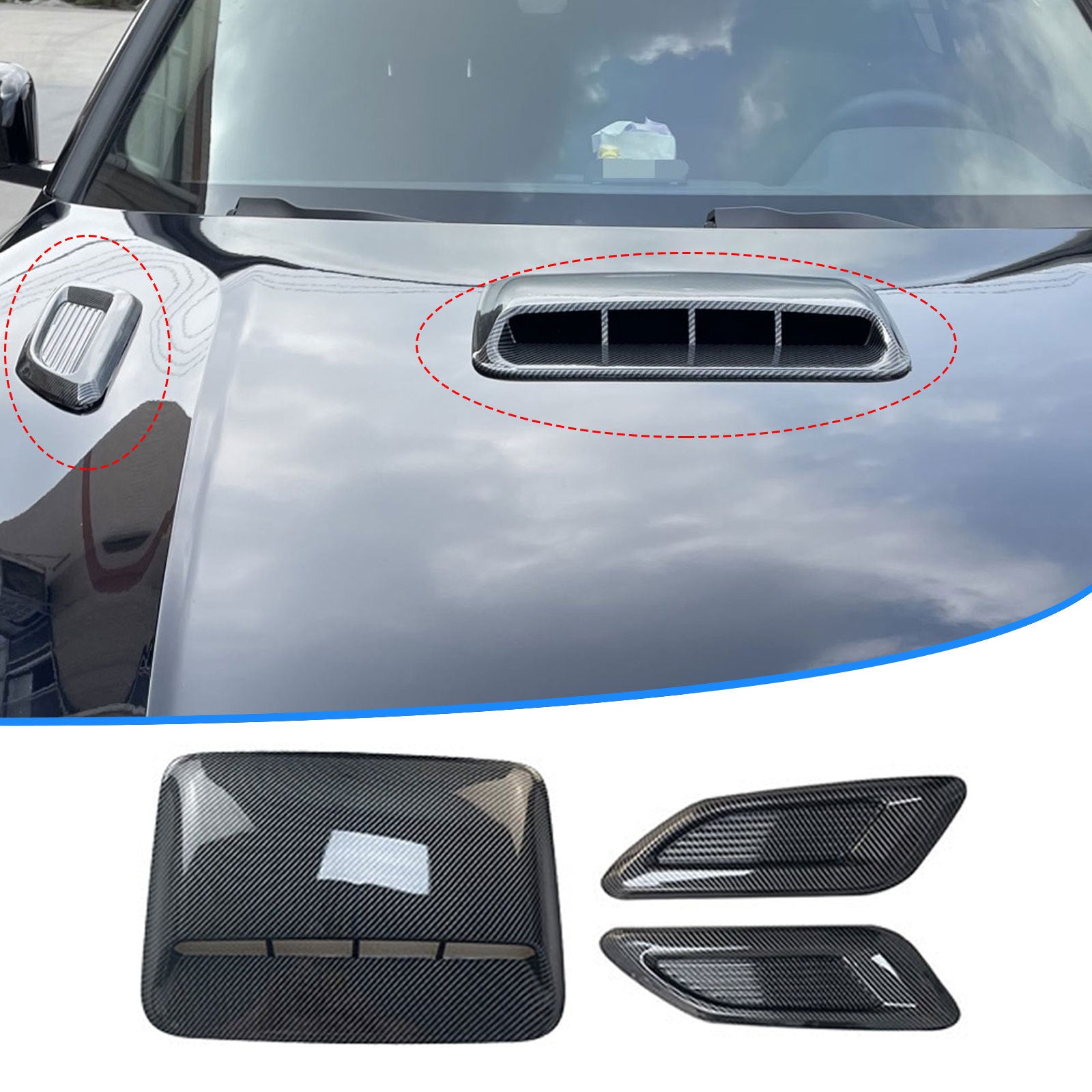 Fresh Arrivals at Buy Center: Car Airscoop Shroud Air Vent Engine Cover Decorative Cover