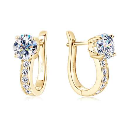 Fashion Simple High-grade Moissanite Earrings Buy Center