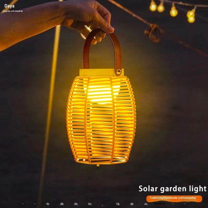 Hot New Items at Buy Center: Solar Garden Decoration Bamboo Woven Candle Lights