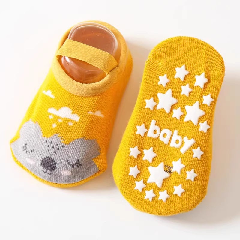 Hot New Items at Buy Center: Cute Printed Anti Slip Cotton Socks For Infants And Young Children Style 13