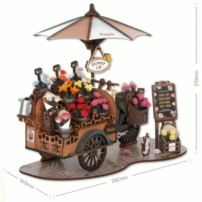 Fresh Arrivals at Buy Center: Rolife New Wooden Puzzle Blossom Cart Building Toys DIY 3D Model For Gifts