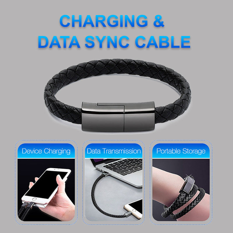 New Bracelet Charger USB Charging Cable Data Charging Cord For IPhone14 13 Max USB C Cable For Phone Micro Cable | Phones & Accessories1 | Buy Center