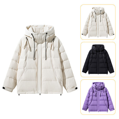 Hooded 90 White Duck Down Jacket Fashion Brand Casual Loose Couple Style