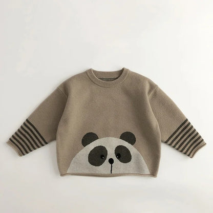 Fresh Arrivals at Buy Center: Kids' Sweater Baby Boy And Girl Pullover Base Knitwear Panda