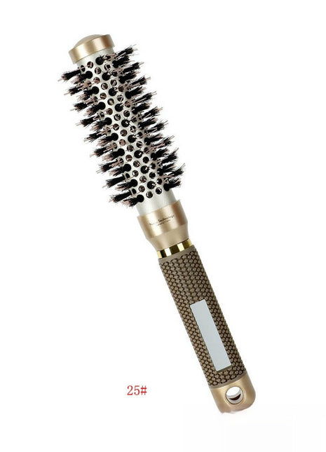 Ceramic Aluminum Tube Temperature-resistant Cylinder Women's Big Wave Shape Beautiful Comb