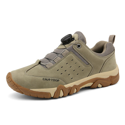 Now Available at Buy Center: Men's Rotating Buckle Leisure Mountaineering Shoes Non-slip Wear-resistant Spring And Autumn Outdoor Khaki