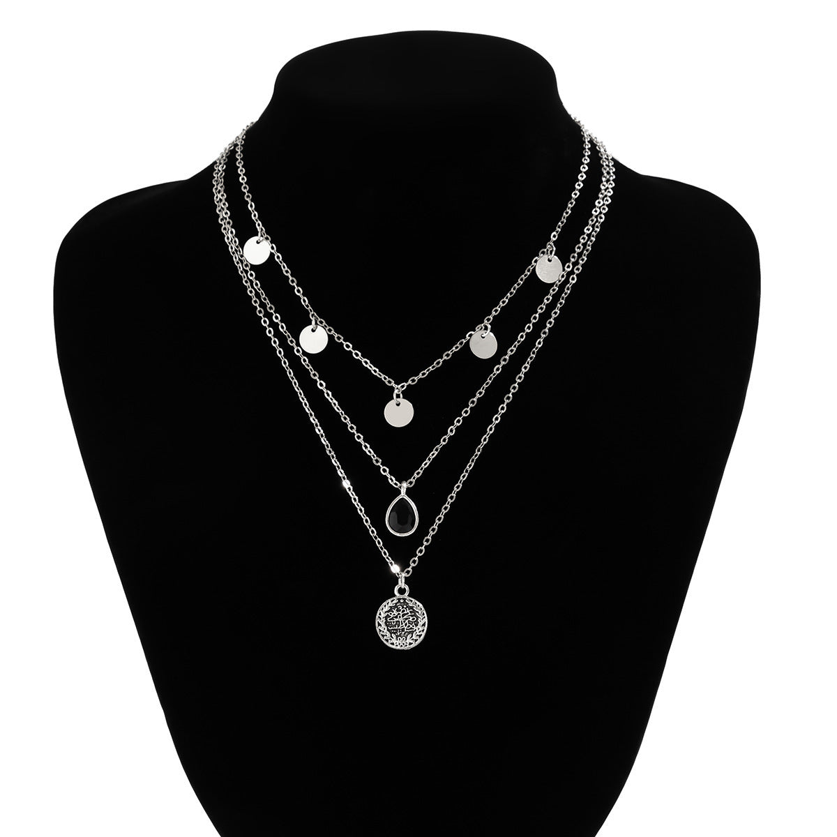 Fresh Arrivals at Buy Center: Women's Simple Slim Chain Multi-layer Imitation Pearl Necklace