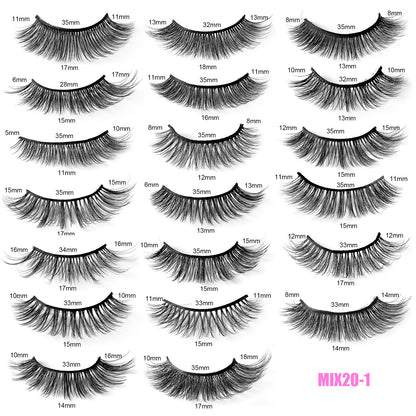 Buy Center Exclusive Offer-Mixed Natural Thick Simulation Chemical Fiber Messy Long Eyelash