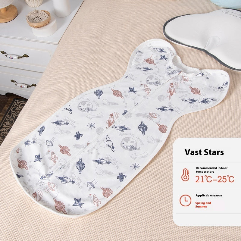 Newborn Baby Surrender Swaddling Summer Spring And Autumn Anti-shock Sleeping Bag Buy Center