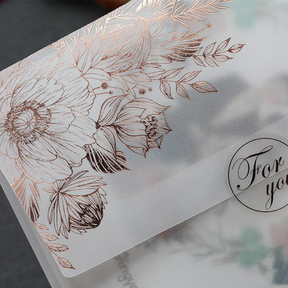 Fresh on the Scene at Buy Center: Sulfuric Acid Paper Invitation Card Bronzing Matte Varnish