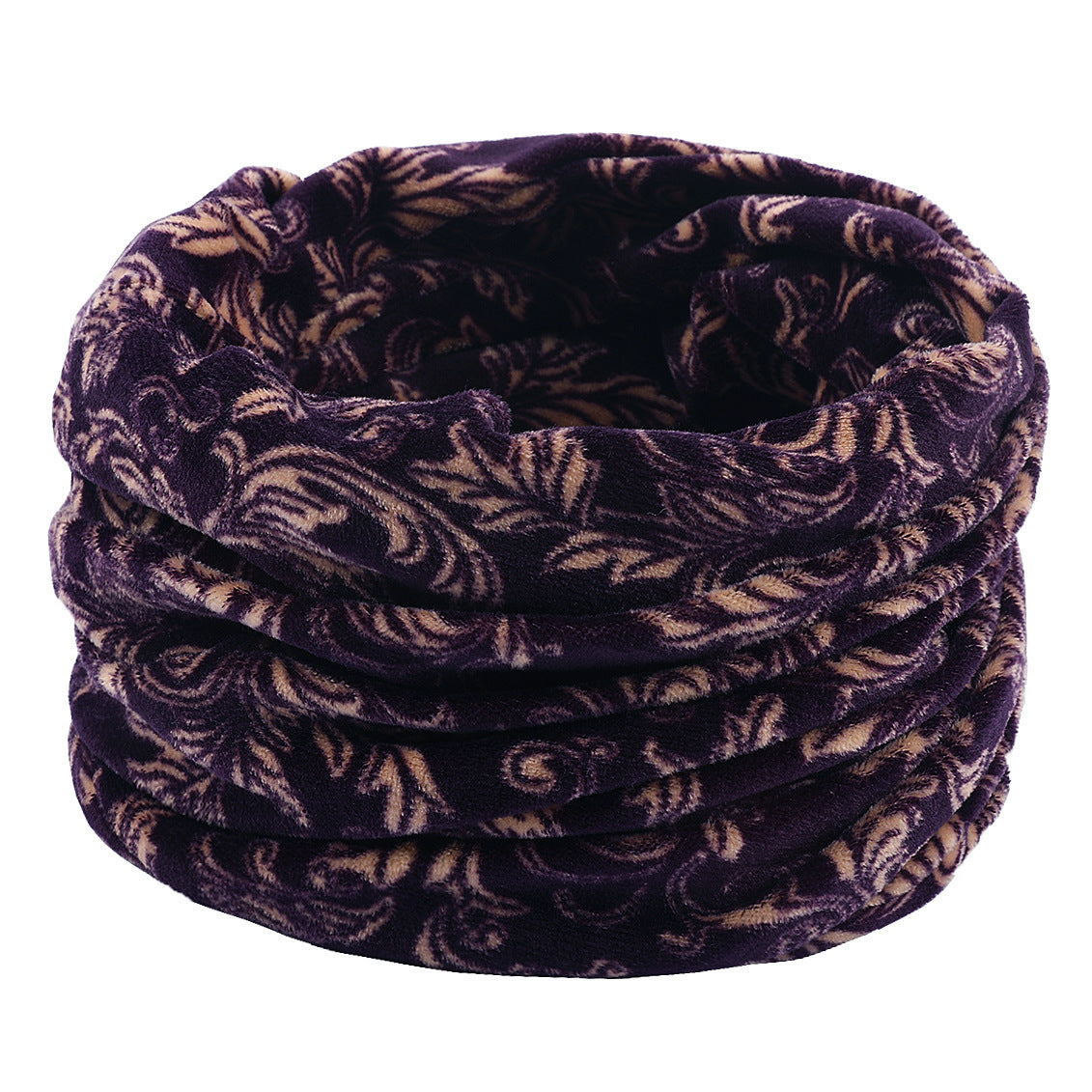 Warm Short Velvet Double-layer Knitted Scarf Buy Center