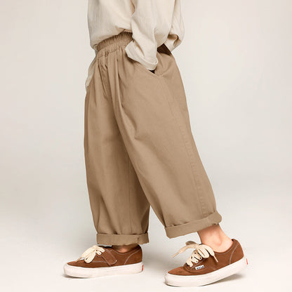 Fresh Arrivals at Buy Center: Boys' Casual Pants Solid Color Trousers Baggy Pants Khaki